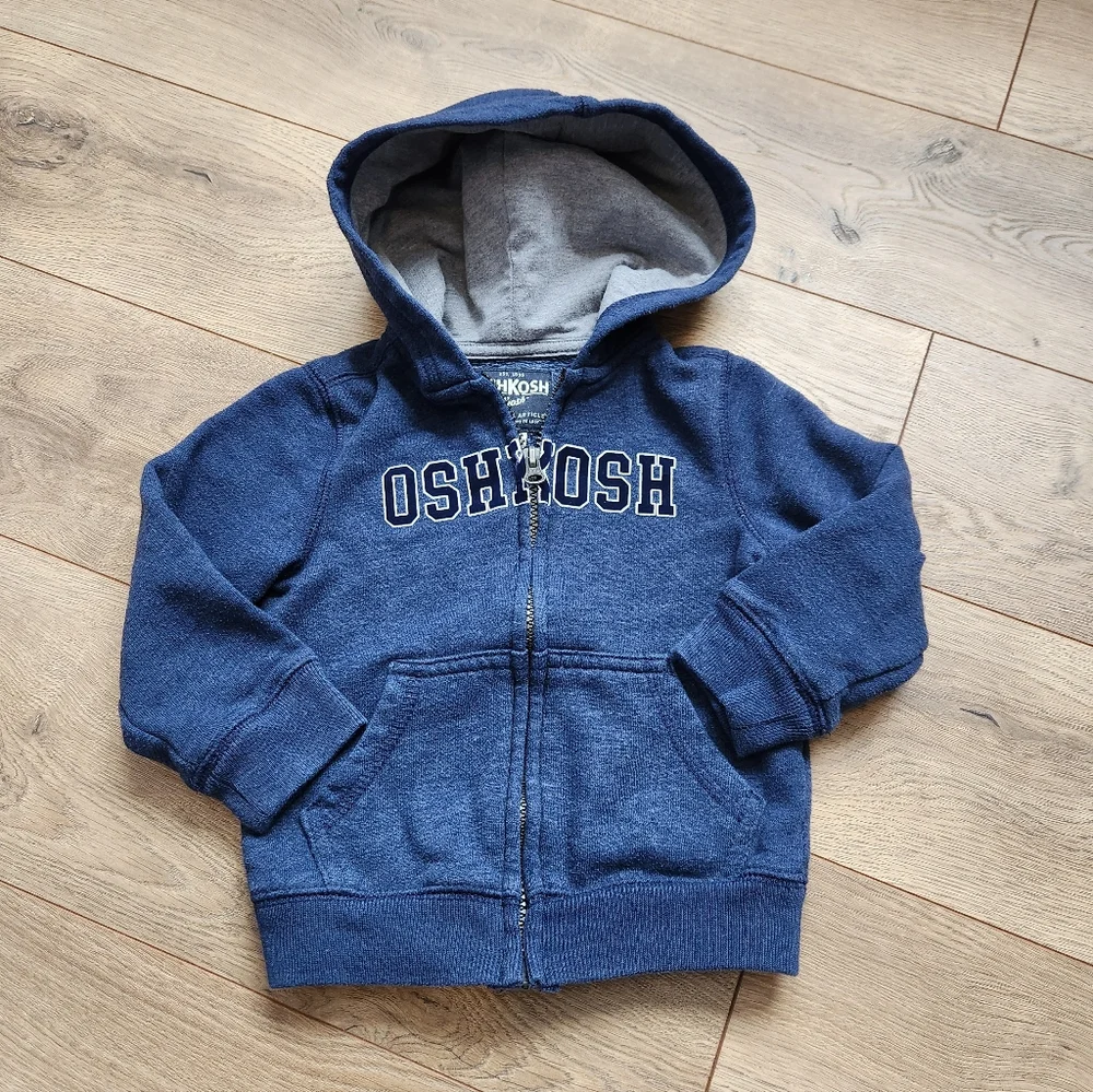 Boys 2t Oshkosh Zip Up Hoodie Jacket